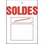 Etiquette à trou soldes