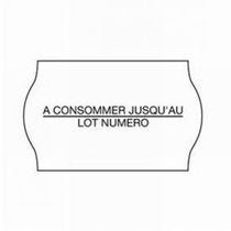 Etiquette avec texte imprimé