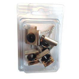 Spiegelbevestiging schroeven en pluggen - per 4 Spiegelbevestiging schroeven en pluggen - per 4