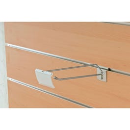 Etikethouder wit voor T-haak 39x65mm Etikethouder wit voor T-haak 39x65mm