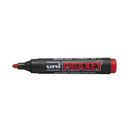 Uni markeerstift prockey - rood - schuine punt Uni markeerstift prockey - rood - schuine punt