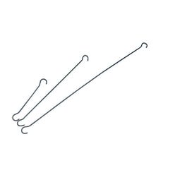 Bevestigingshaak met twee haken 15cm - per 50 Bevestigingshaak met twee haken 15cm - per 50