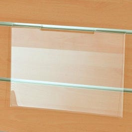 Affichehouder A4 horizontaal TBV lamellenwand Affichehouder A4 horizontaal TBV lamellenwand