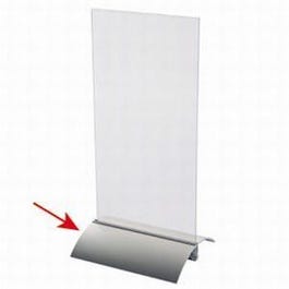 Voet TBV affichehouder aluminium 15cm Voet TBV affichehouder aluminium 15cm