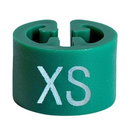 Maatdopje voor kledinghanger XS donkergroen - per 50 Maatdopje voor kledinghanger XS donkergroen - per 50