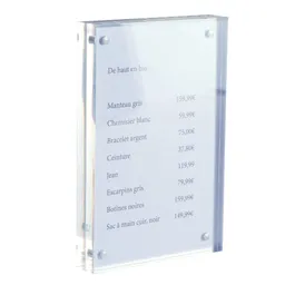 Affichehouder acryl magnetisch A6 10x15cm Affichehouder acryl magnetisch A6 10x15cm