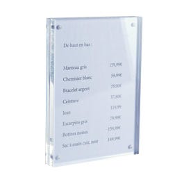 Affichehouder acryl magnetisch 13x18cm Affichehouder acryl magnetisch 13x18cm