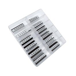 Prijsblokjes zilver zwart 0,5cm Prijsblokjes zilver zwart 0,5cm