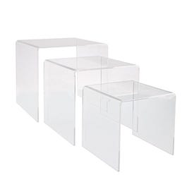 Display plexi 3 podiums - per 3 Display plexi 3 podiums - per 3