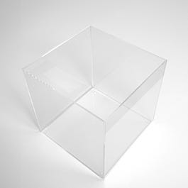 Bak plexi vierhoekig 20x20x20cm Bak plexi vierhoekig 20x20x20cm