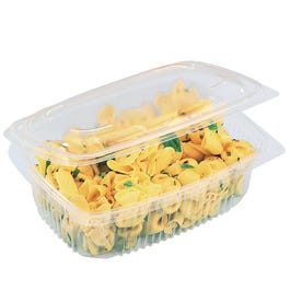 Bakje plastic met deksel 500cc - per 50 Bakje plastic met deksel 500cc - per 50
