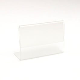 Prijskaart houder plexi 6x4cm - per 10 Prijskaart houder plexi 6x4cm - per 10