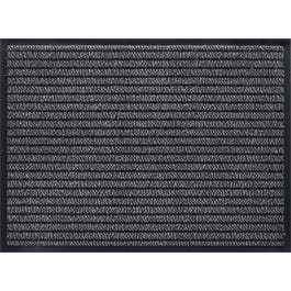 Tapijt voor inkom grijs zwart gestreept 90x150cm Tapijt voor inkom grijs zwart gestreept 90x150cm
