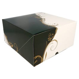 Gebaksdoos karton Baroque 24x24x12cm - per 50 Gebaksdoos karton Baroque 24x24x12cm - per 50