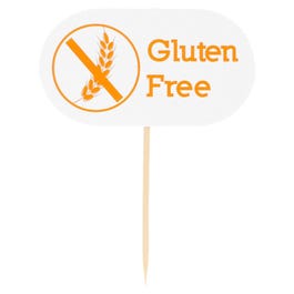 Pin Gluten Free karton 8cm - per 100 Pin Gluten Free karton 8cm - per 100