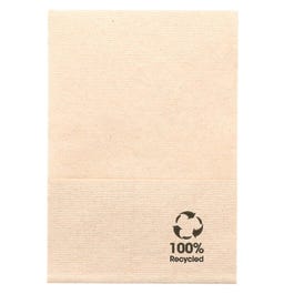 Servet gerecycled natuurlijk watten Mini 1 plooi 17x17cm - per 200 Servet gerecycled natuurlijk watten Mini 1 plooi 17x17cm - per 200
