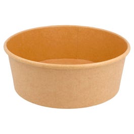 Saladeschaal kraft karton 1300cc Ø18,4/16x6,6cm - per 50 Saladeschaal kraft karton 1300cc Ø18,4/16x6,6cm - per 50