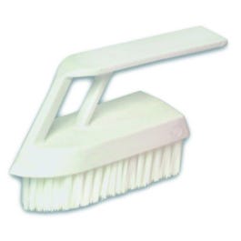 Hand- en nagelborstel met wit handvat Hand- en nagelborstel met wit handvat