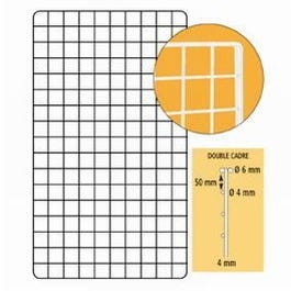Raster dubbel kader wit 150x100cm Raster dubbel kader wit 150x100cm