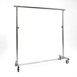 Vouwrek recht in hoogte verstelbaar met wielen 150x90 tot 200cm Vouwrek recht in hoogte verstelbaar met wielen 150x90 tot 200cm