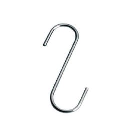 S-haak verchroomd 10cm - per 5 S-haak verchroomd 10cm - per 5