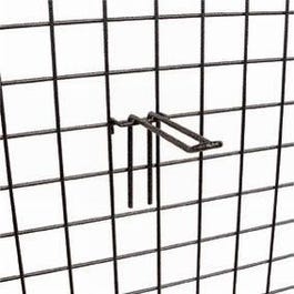 Rasterhaak dubbel hamerslag grijs voor raster 20cm - per 20 Rasterhaak dubbel hamerslag grijs voor raster 20cm - per 20