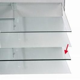 Legbord gehard helder glas dikte 8mm 60x35cm Legbord gehard helder glas dikte 8mm 60x35cm