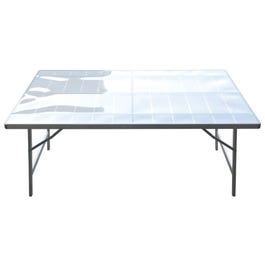 Markttafel aluminium met polycarbonaat blad 150x100x80cm Markttafel aluminium met polycarbonaat blad 150x100x80cm