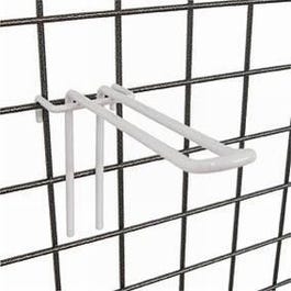 Rasterhaak dubbel wit voor raster 30cm - per 20 Rasterhaak dubbel wit voor raster 30cm - per 20