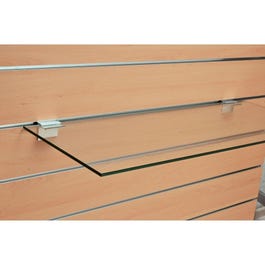 Plankdrager voor glazen legbord van 8mm dik TBV lamellenwand Plankdrager voor glazen legbord van 8mm dik TBV lamellenwand