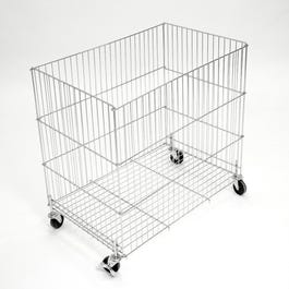 Aanbiedingsmand op wielen opvouwbaar 78x50x80cm Aanbiedingsmand op wielen opvouwbaar 78x50x80cm
