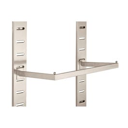 Hangstang geborsteld nikkel rechthoekige buis TBV Lamellenwand 90cm Hangstang geborsteld nikkel rechthoekige buis TBV Lamellenwand 90cm