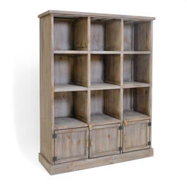 Buffetkast Héritage oud grenen met 9 vakken en 3 deurtjes 119x39x150cm Buffetkast Héritage oud grenen met 9 vakken en 3 deurtjes 119x39x150cm
