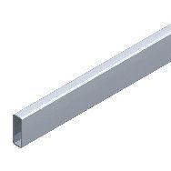 Buis rechthoekig chroom 60x1,3x3,8cm Buis rechthoekig chroom 60x1,3x3,8cm