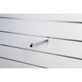 Presentatiestang recht chroom rond TBV lamellenwand 25cm Presentatiestang recht chroom rond TBV lamellenwand 25cm