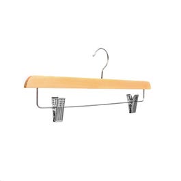 Broekhanger hout met knijpers naturel 35cm - per 6 Broekhanger hout met knijpers naturel 35cm - per 6