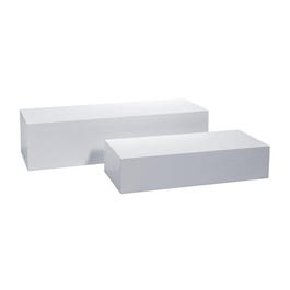 Podium wit mat 100x45x30cm + 75x40x20cm - per 2 Podium wit mat 100x45x30cm + 75x40x20cm - per 2
