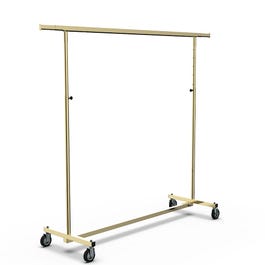 Vouwrek in hoogte verstelbaar goud 150x150 tot 200cm Vouwrek in hoogte verstelbaar goud 150x150 tot 200cm