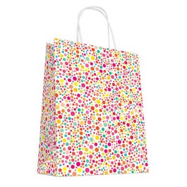 Krafttas met gedraaide handvatten Pastilles 18+8x23cm - per 50 Krafttas met gedraaide handvatten Pastilles 18+8x23cm - per 50