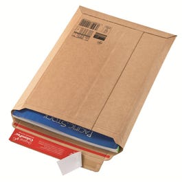 Verzendenvelop karton bruin met zelfklevende sluiting 25x36x5cm Verzendenvelop karton bruin met zelfklevende sluiting 25x36x5cm