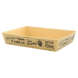 Mand karton rechthoekig vintage zwart 36x27x7cm Mand karton rechthoekig vintage zwart 36x27x7cm