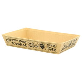 Mand karton rechthoekig vintage zwart 27x20x5cm Mand karton rechthoekig vintage zwart 27x20x5cm