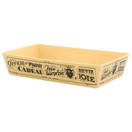 Mand karton rechthoekig vintage zwart 33x20x7cm Mand karton rechthoekig vintage zwart 33x20x7cm
