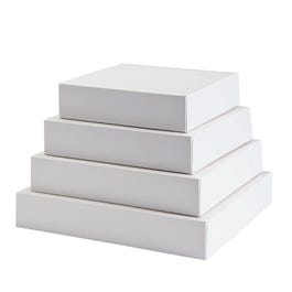 Taartdoos wit karton 20x20x5cm - per 50 Taartdoos wit karton 20x20x5cm - per 50