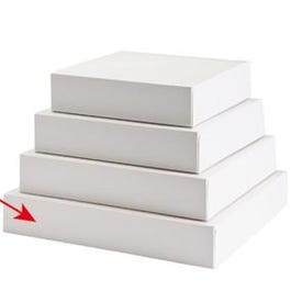 Taartdoos wit karton 29x29x5cm - per 50 Taartdoos wit karton 29x29x5cm - per 50