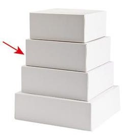 Taartdoos wit karton 20x20x8cm - per 50 Taartdoos wit karton 20x20x8cm - per 50