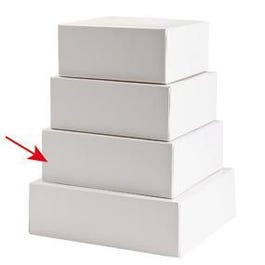 Taartdoos wit karton 22x22x8cm - per 50 Taartdoos wit karton 22x22x8cm - per 50