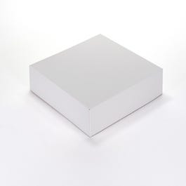 Taartdoos wit karton 25x25x8cm - per 50 Taartdoos wit karton 25x25x8cm - per 50