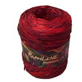 Lintrol raffia rood 2 kleurig 200m Lintrol raffia rood 2 kleurig 200m