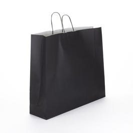 Krafttas met gedraaide handvatten zwart 54x16x43cm - per 25 Krafttas met gedraaide handvatten zwart 54x16x43cm - per 25